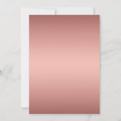 Elegante Roze Gouden Glitters 30e Verjaardagsuitno Kaart (Achterkant)