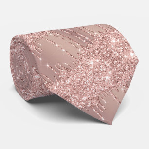 Elegante roze gouden halsband stropdas