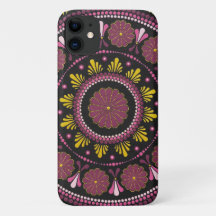 Elegante Roze Gouden Mandala, Boho Zen Dot Art Flo