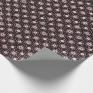 Elegante Roze Gouden Mandala Geometrisch Cadeaupapier