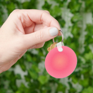 Elegante roze gradiënt Sleutelhanger