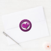Elegante roze hart stickers (Envelop)