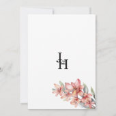 Elegante roze koraal mint orchidee flora Save the Kaart (Achterkant)