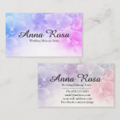 *~* Elegante roze lavendelbloem foto Visitekaartje (Voorkant / Achterkant)