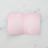 Elegante roze lint kerstboom kaart (Binnen)