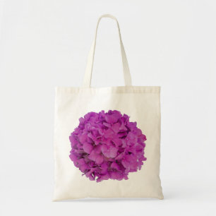 Elegante roze magenta floral hortensia rozen tote bag