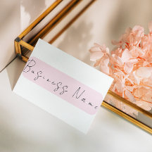 Elegante Roze Minimalistische met QR-code