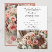 Elegante Roze Moederdag  Kaart (Voorkant / Achterkant)