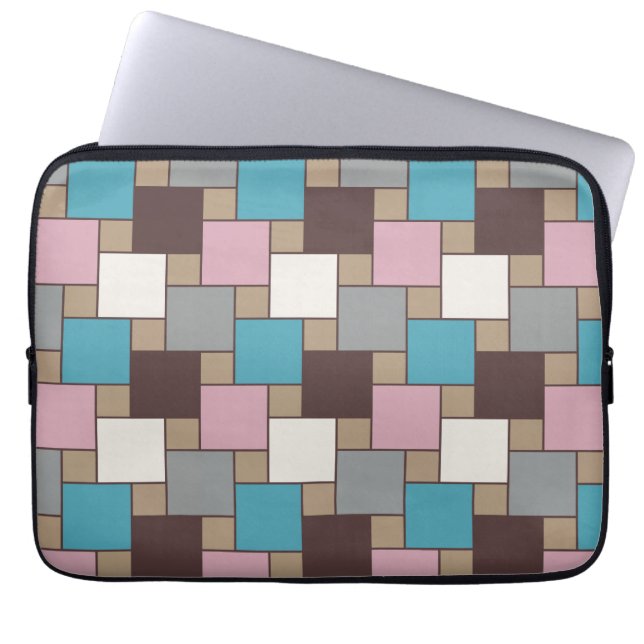 Elegante roze nectar laptop sleeve (Voorkant)