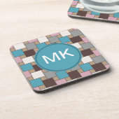 Elegante roze nectar onderzetter (Linkerzijde)