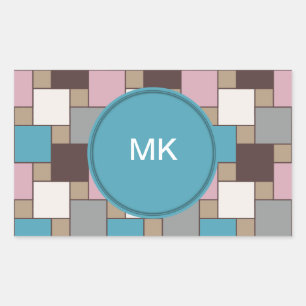 Elegante Roze Nectar Rechthoekige Sticker