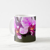 Elegante Roze Orchideeën tropische bloemen Koffiemok (Voorkant links)