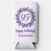 Elegante roze Paarse krans 95e verjaardag (Voorkant)