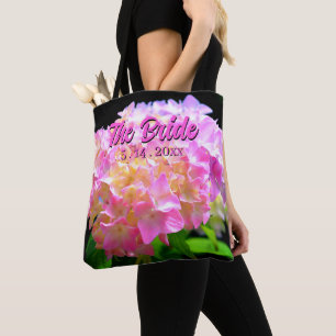 Elegante Roze paarse oranje hortensia's de Bruid Draagtas
