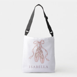 Elegante Roze Pointe-schoenen Gepersonaliseerde Ba Crossbody Tas