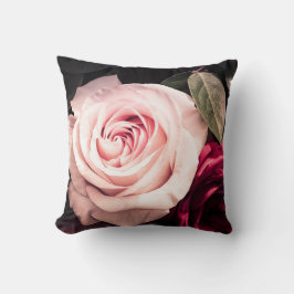 Elegante Roze Roos Bloem Bloemendesign Kussen