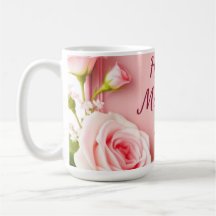 Elegante Roze Roos Moederdag Groet