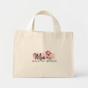 Elegante Roze Roos Tassen – Maid of Honor