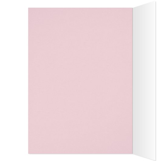 Elegante roze Rose Gold Leaf Romantische Valentijn (Binnen (Links))