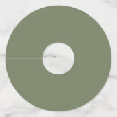 Elegante Roze Roze Bloem Bruiloft Favor Wijnglaslabel (Achterkant)