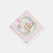 Elegante Roze Roze Fotodoop Servet (Hoek)