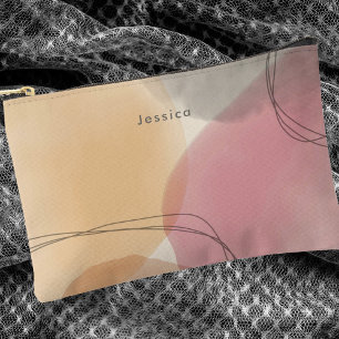 Elegante Roze Roze Moderne Abstracte Kunst Etui