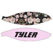  elegante roze roze roze roze floraal basketbal (Panelen)