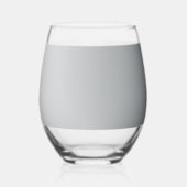 Elegante roze rozen en zilveren bruiloft wijnglas zonder voet (Achterkant)