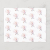 Elegante Roze Rozen Vrijgezellenfeest Datum nacht (Achterkant)