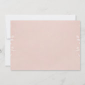 Elegante Roze Save the Date Kaart  (Achterkant)