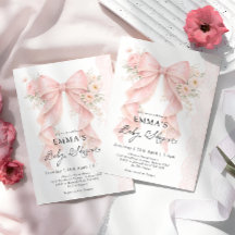 Elegante Roze Strik Bloem Meisje Baby Borrel