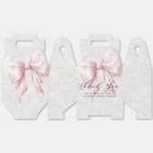 Elegante Roze Strik Bruidsdouche Bedankt Bedankdoosjes (Ongevouwen)