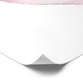 Elegante Roze Strik Zittijd Grafiek Poster (Hoek)