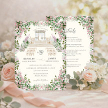 Elegante Roze Tuinbruiloft met Monogram 