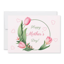 Elegante Roze Tulpen Bloemrijke Gelukkige Moederda