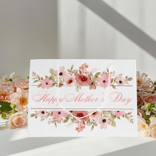 Elegante Roze Watercolor Bloem Cadeautas