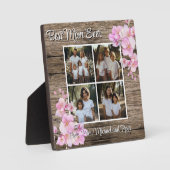 Elegante roze waterverf bloemen personaliseren 4 f fotoplaat (Voorkant)