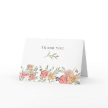 Elegante Roze Waterverf Bloemige Bruidsdouche