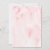 Elegante Roze Waterverf Save the Date Kaarten (Achterkant)