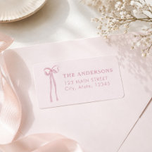 Elegante Roze Waterverf Strik Kerstvakantie