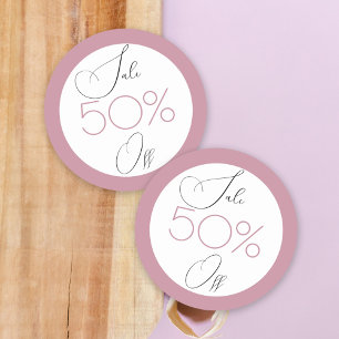 Elegante roze winkel promotie verkoop sticker