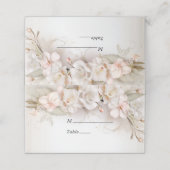 Elegante roze witte bloemen (Buitenkant ongevouwen)