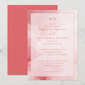 Elegante Roze Wolken Kaart (Voorkant / Achterkant)