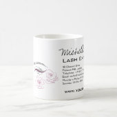 Elegante Rozen Bloemen Waterverf Schoonheidssalon Koffiemok (Center)