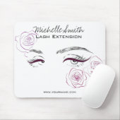 Elegante Rozen Bloemen Waterverf Schoonheidssalon Muismat (Met muis)