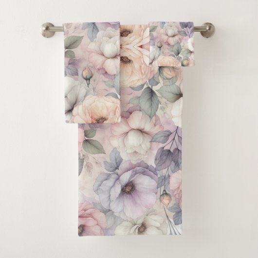 Elegante Rozen bloesems Bad Handdoek (Insitu)