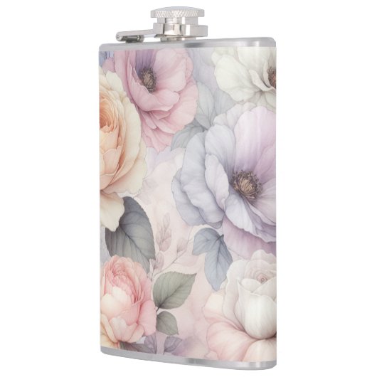 Elegante Rozen bloesems Heupfles (Links)