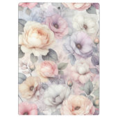 Elegante Rozen bloesems Klembord (Achterkant)