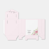 Elegante rozen bruidsshower Dank je Bedankdoosjes (Uitgevouwen)