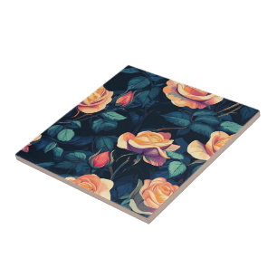 Elegante rozen keramische tegels voor een stijlvol tegeltje